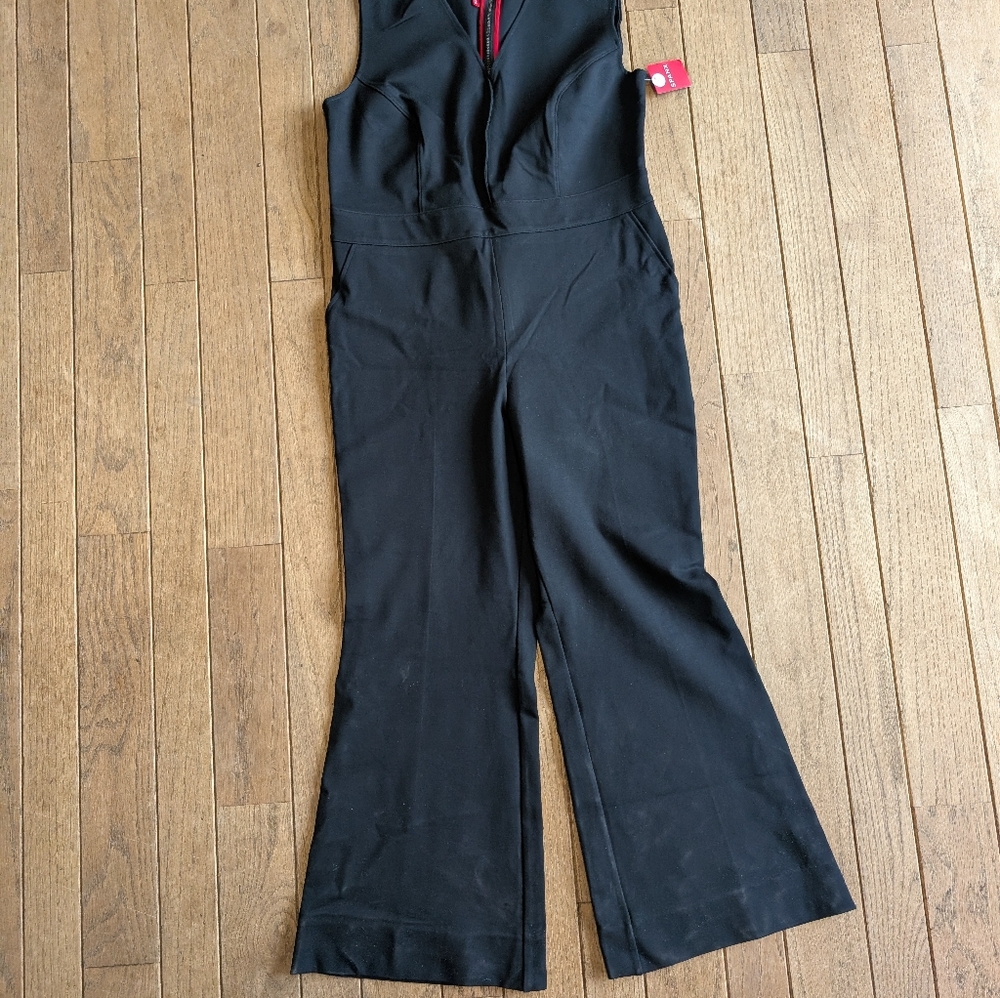 Nwt Women's Spanx Perfect Sleeveless Jumpsuit In Black Size XL Petite - Picture 4 of 8